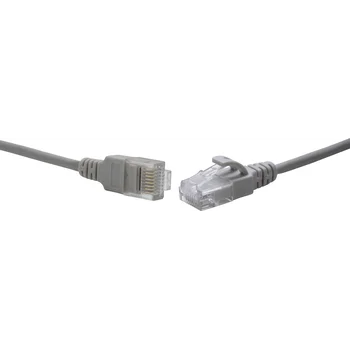 Коммутационный шнур U/UTP 4-х парный cat.6 2м LSZH серый (диаметр 3,8 мм)