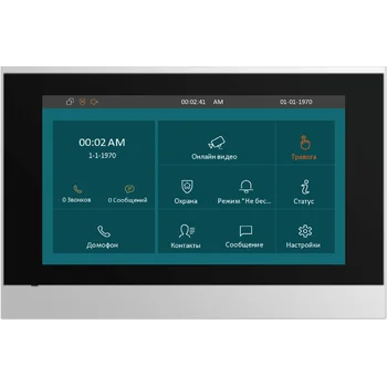 SIP монитор SNR-VDM1 с сенсорным экраном, POE 802.3af, 12V DC