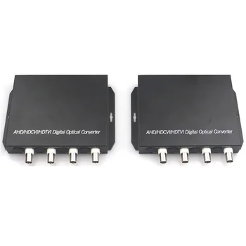 Передатчик видеосигнала SNR-VOE-4VHD-2PS оптический 4-канальный(пара) HD в комплекте с двумя БП 5 В