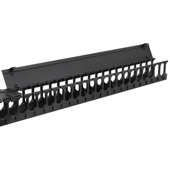 Вертикальный кабельный организатор с крышкой, 90х110мм, 42U (уценка)