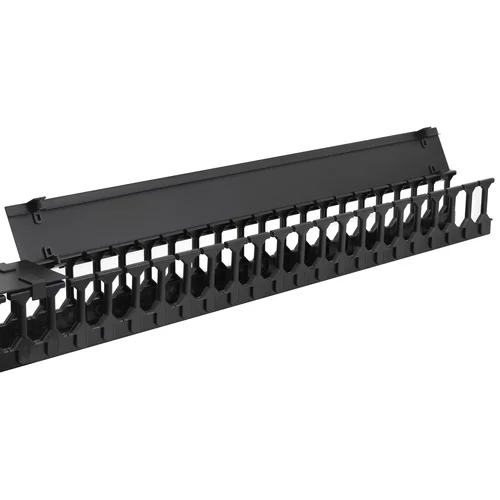 Вертикальный кабельный организатор с крышкой, 90х110мм, 42U (уценка)