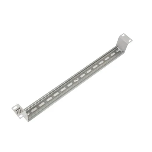 Горизонтальный кронштейн 19" с Din-рейкой, 1U, глубина 60 мм, без крышки, RAL7035