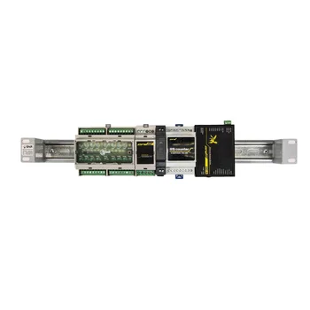 Горизонтальный кронштейн 19" с Din-рейкой, 1U, глубина 60 мм, без крышки, RAL7035