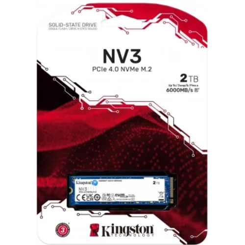 Накопитель SSD Kingston PCIe 4.0 x4 2TB SNV3S/2000G NV3 M.2 2280