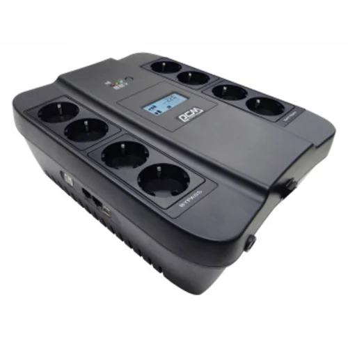 ИБП Powercom SPD-750U LCD USB, ID(1456261), 750VA/450W, Линейно-интерактивный, аппроксимированная синусоида, USB, 4xEURO(bat) 4xEURO(protect), LCD, RJ