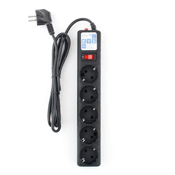 Фильтр-удл. PC 5м 5р, черный графит 10А/2,2кВт