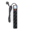 Фильтр-удл. PC 1,9м 5р, черный графит 10А/2,2кВт