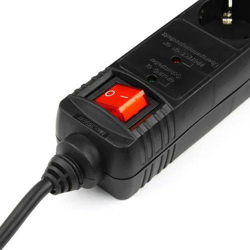 Сетевой фильтр "Energenie" SPG5-C-5 1.5м 16А черный