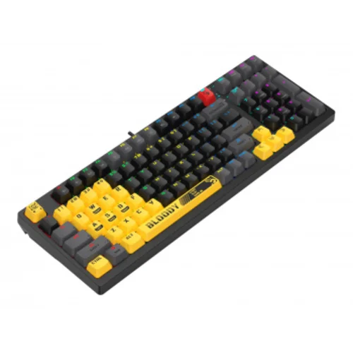Клавиатура A4Tech Bloody S98 механическая желтый/серый USB for gamer LED (SPORTS LIME)