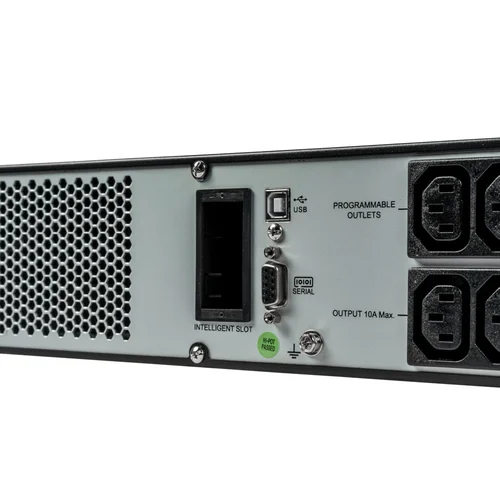 Источник бесперебойного питания Systeme Electric Smart-Save Online SRV 1000 ВА, конвертируемый форм-фактор 2U, 230 В, 6 розеток IEC C13, SmartSlot