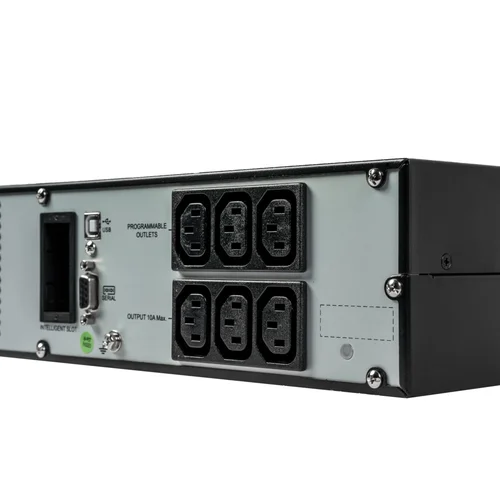 Источник бесперебойного питания Systeme Electric Smart-Save Online SRV 1000 ВА, конвертируемый форм-фактор 2U, 230 В, 6 розеток IEC C13, SmartSlot