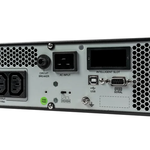 Источник бесперебойного питания Systeme Electric Smart-Save Online SRV 2000 ВА, конвертируемый форм-фактор 2U, 230 В, 6 розеток IEC C13, SmartSlot