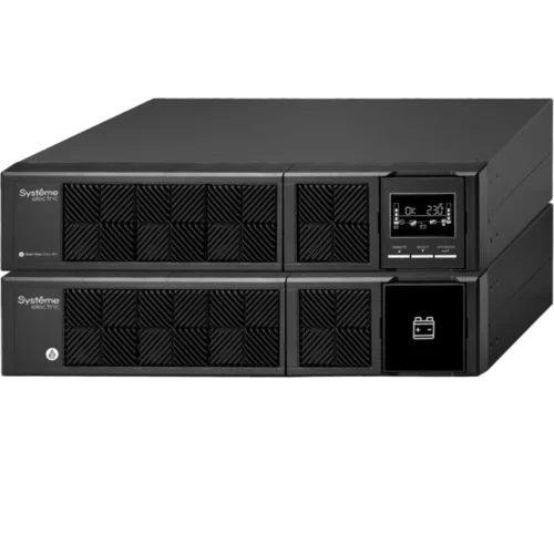 Источник бесперебойного питания Systeme Electric Smart-Save Online SRV 3000 ВА, конвертируемый форм-фактор 4U, 230 В, 6 розеток IEC C13 + 1хС19, S