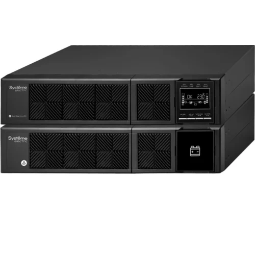 Источник бесперебойного питания Smart-Save Online SRV Systeme Electric 6000 ВА, конвертируемый форм-фактор 4U, 230 В, 1:1, клеммный вход/выход, SmartS