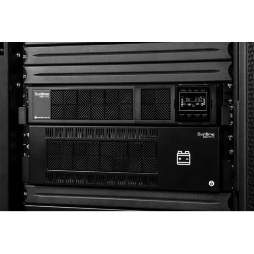 Источник бесперебойного питания Smart-Save Online SRV Systeme Electric 6000 ВА, конвертируемый форм-фактор 5U, 230 В, 1:1, клеммный вход/выход, SmartS