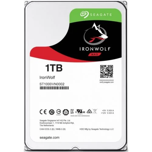Жесткий диск Seagate Iron Wolf Guardian NAS 1TB 3.5" SATA 6 Гбит/с