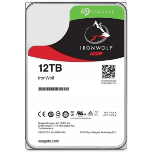 Жесткий диск Seagate SATA-III 12Tb ST12000VN0008 NAS Ironwolf (7200rpm) 256Mb 3.5"