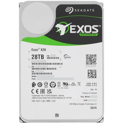 Жесткий диск Seagate Exos X28 28Tb 512MB 3.5" SATA III 6Gb/s, 7200 rpm