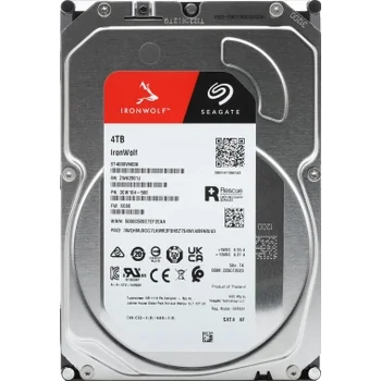 Жесткий диск Seagate SATA-III 4Tb ST4000VN006 NAS Ironwolf (5400rpm) 256Mb 3.5"