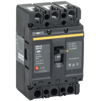 Выключатель автоматический 3п 100А 25кА ВА88-32 MASTER IEK SVA10-3-0100-02