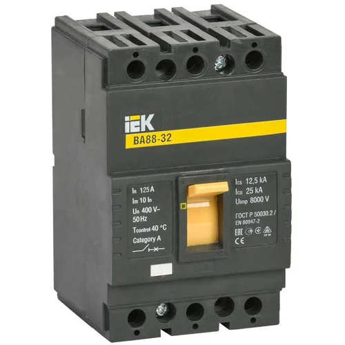 Выключатель автоматический 3п 125А 25кА ВА 88-32 IEK SVA10-3-0125