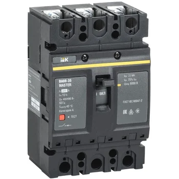 Выключатель автоматический 3п 200А 35кА ВА88-35 MASTER IEK SVA30-3-0200-02