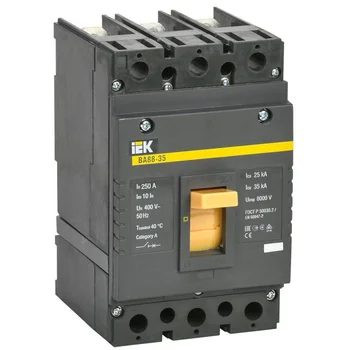 Выключатель автоматический 3п 250А 35кА ВА 88-35 IEK SVA30-3-0250