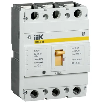 Выключатель автоматический 3п 200А 25кА ВА44 35 IEK SVA4410-3-0200