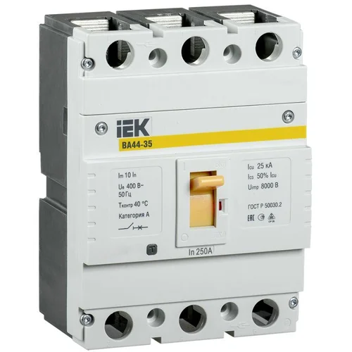 Выключатель автоматический 3п 250А 25кА ВА44 35 IEK SVA4410-3-0250