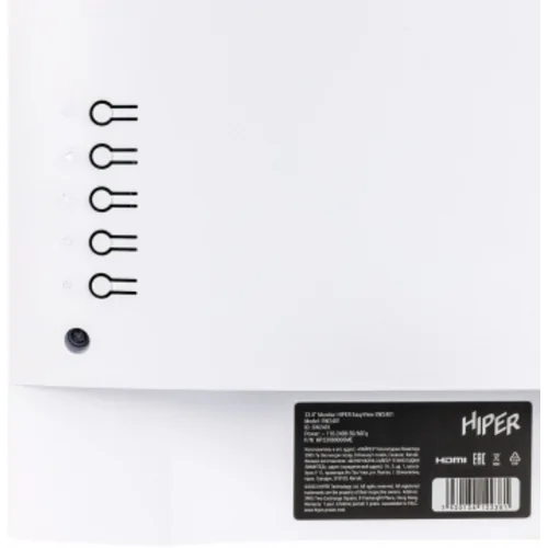 Монитор Hiper 23.8" EasyView SW2401 белый IPS LED 5ms 16:9 HDMI M/M матовая 250cd 178гр/178гр 1920x1