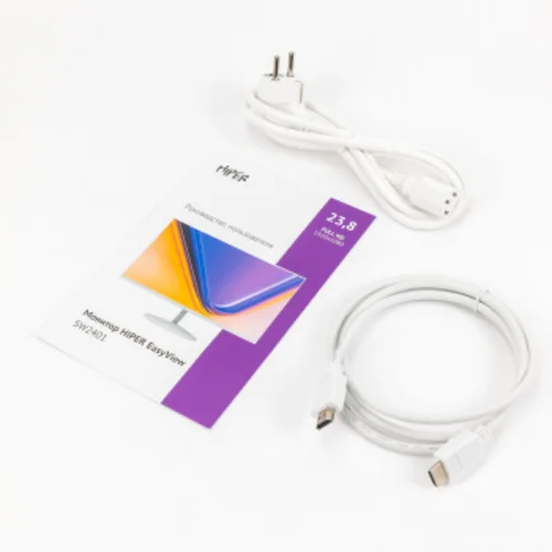 Монитор Hiper 23.8" EasyView SW2401 белый IPS LED 5ms 16:9 HDMI M/M матовая 250cd 178гр/178гр 1920x1