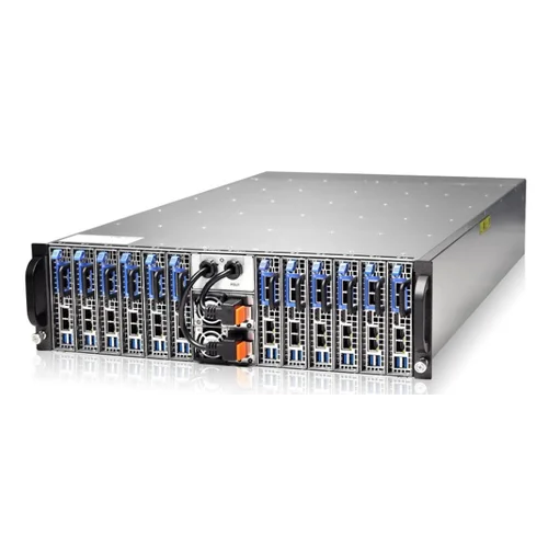 Серверная платформа Gooxi 3U SY312-S24R-G3 12xNode, no CPU(LGA1151)/4*DDR4 ECC UDIMM/ C242 / no HDD(2)LFF/ 4xGE