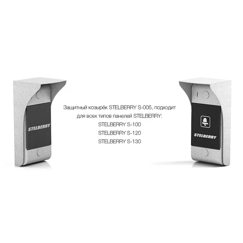 Универсальный металлический защитный козырек Stelberry S-005 с резиновой прокладкой для панелей Stelberry