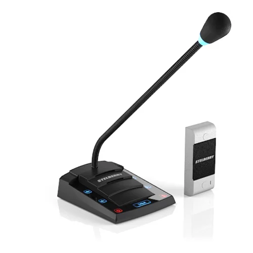 Цифровое переговорное устройство «клиент-кассир» Stelberry S-500 с функцией громкого оповещения