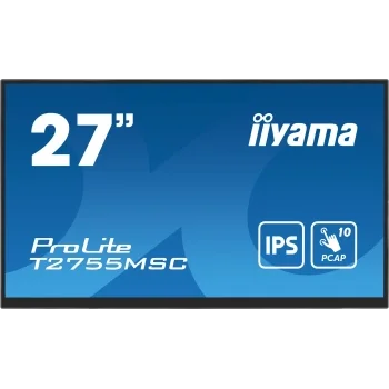 Монитор Iiyama 27" ProLite T2755MSC-B1 черный IPS LED 16:9 HDMI M/M матовая 400cd 178гр/178гр 1920x1