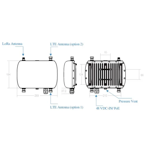 Базовая станция UfiSpace Macro V.2.1 WiFi New Design Outdoor EU868, -20 +70 C