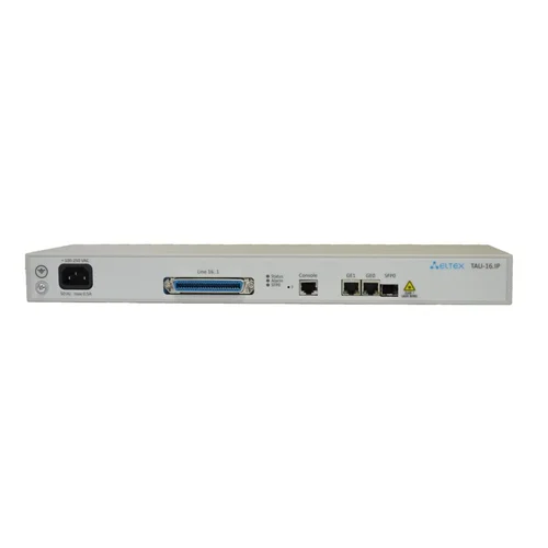 VoIP-шлюз TAU-16.IP-AC-S: 16xFXS, 3xRJ45-10/100/1000, SIP/H.323, 1U, AC 220V