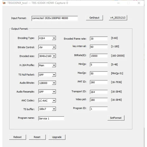 Карта 2-канального H.264/H.265 энкодера TBS-6302X