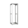 Напольный шкаф серии Lite 19", 18U, стеклянная дверь, Ш600хВ900хГ600мм, в разобранном виде, серый