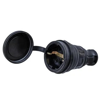 Розетка 1-м 16А с заземл. каучук TOKOV ELECTRIC TKE-C05-KR-Z