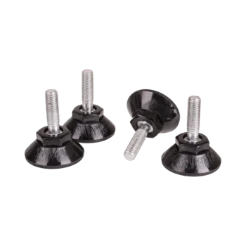 Опоры регулируемые TLK для напольных шкафов, стоек TRD, без поворотной основы, уп-ка 4шт.