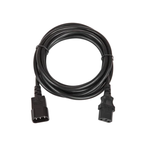 Кабель питания TLK, вход - разъём C14 (IEC 60320), выход - разъём C13 (IEC 60320), 3x1мм2, 1,8 м, 250В 10A, черный