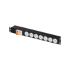 Блок электрических розеток TLK, 19" на 7 гнезд, с автоматом 2P 25A
