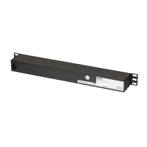 Блок электрических розеток TLK, 19", 8 гнезд евророзетка, макс. нагрузка 10 А, без шнура питания, вход С14 + предохранитель 10 А