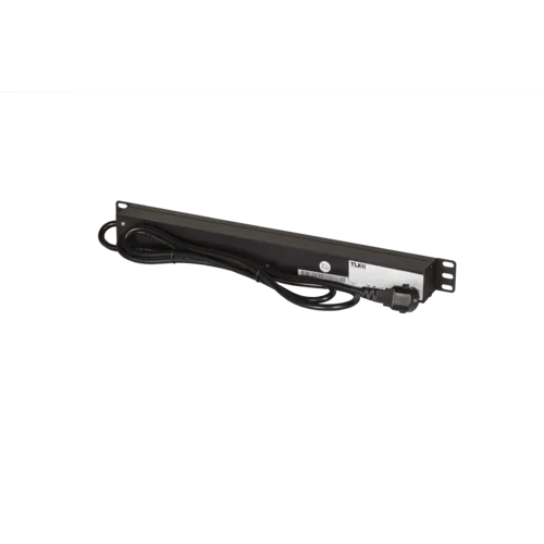 Блок электрических розеток TLK 19" 9 гнезд евророзетка, макс. нагрузка 16 А, шнур питания 1,8 метра, евровилка