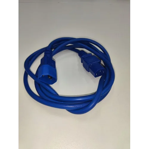 Шнур питания электрический силовой, серии TP-PC, IEC 60320 С13/IEC 60320 С14 прямой, 250B, 10A, 3х1.0 мм², 2 м, синий