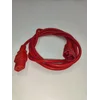 Шнур питания электрический силовой, серии TP-PC, IEC 60320 С13/IEC 60320 С14 прямой, 250B, 10A, 3х1.0 мм², 2 м, красный