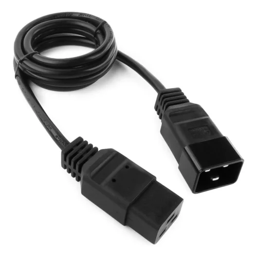 Шнур питания электрический силовой, серии TP-PC, IEC 60320 C19/IEC 60320 С20 прямой, 250B, 16A, 3х1.5 мм², 1.8 м