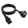 Шнур питания электрический силовой, серии TP-PC, EU-Schuko/IEC 60320 С13 прямой, 250B, 10A, 3х1.0 мм², 3 м