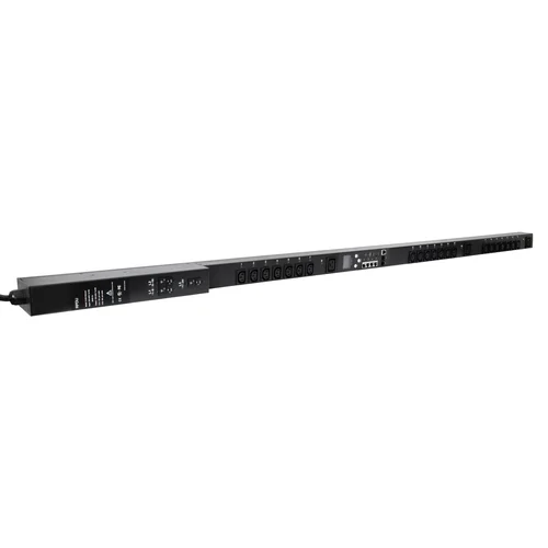 Блок розеток с функциями измерения каждой розетки серия PRO, 21xC13, 3xC19, вход IEC60309 3x16A (3P+N+PE)